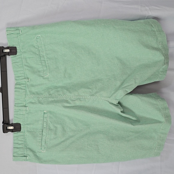 Bobby Jones Mens 38 Mint Checkered Flat Front Shorts - Picture 4 of 10